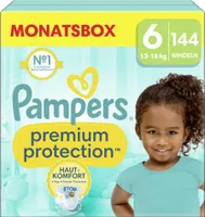 Pampers® Windeln Monatsbox premium protection™ Größe Gr.6 (13+ kg) für Kids und Teens (4-12 Jahre), 144 St.