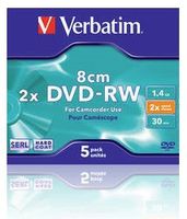 Verbatim DVD-RW8cm30Min/1,46GB/2xJewelcase (5Disc)