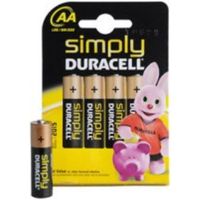 DURACELL Alkaline Batterie "simply" Micro AAA, 4er Blister