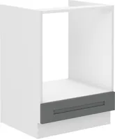 Herdschrank LAILI – Breite 60 cm, Grau/Weiß