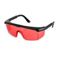NEO TOOLS Lasersichtbrillen, erhöhen die Sichtbarkeit des Laserstrahls, aus rot gefärbtem Kunststoff, Etui geliefert, um die Brille vor Beschädigungen