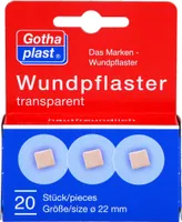 Gothaplast Wundpflaster 22 mm transparent, 20 St. Pflaster