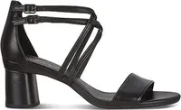 ECCO ELEVATE 65 Schwarze Pumps mit Absatz aus Leder 37