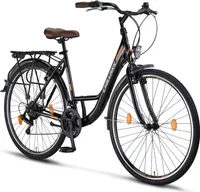 Chillaxx Bike Strada Premium City Bike 24, 26, 28 palcov - bicykel pre dievčatá, chlapcov, mužov a ženy - 21 rýchlostí - holandský mestský bicykel