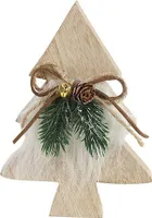 Holz Tannenbaum mit Verzierung, 16 cm