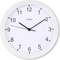 HAMA Wanduhr "Elba", Ø 25 cm, ohne Ticken, Weiß (00185864)