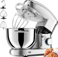 Küchenmaschine 1400W Leistungsstarke Knetmaschinemit Knet und Rührfunktion
