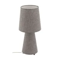EGLO 97132 CARPARA Tischleuchte grau 2xE27