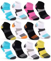 8 oder 12 Paar Damen Sport Sneaker Socken Baumwolle Damensocken ohne Naht 