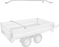 Wspornik plandeki płaski do przyczepy aluminiowy regulowany 132 - 204 cm śruba z pokrętłem