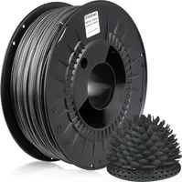 MIDORI® 3D Drucker 1,75mm PETG Filament 1kg Spule Rolle Premium Dunkelgrau Metallic