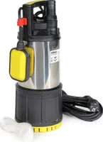 Wiltec Tauchpumpe mit Schwimmerschalter 1200 W, Tiefbrunnenpumpe bis 7 m Tiefe, Brunnenpumpe 40 m Förderhöhe, Wasserpumpe für Klarwasser