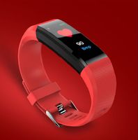Zodight 115 Fitness Pulsmesser Wasserdicht IP67 Fitness Tracker Smartwatches Rot