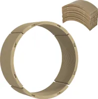 PawHut Katzen Kratzbrett, 8 Set Kratzpappe Recycelbar, Wellpappe Kratzmatten für Katzenlaufrad, Katzen bis 5 kg, 55 x 25,5 x 3 cm, Braun