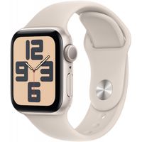 Apple Watch SE 2023 Sportarmband S/M 40 mm Aluminium GPS Smartwatch polarstern/polarstern US-Ware