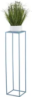 HowHomely Modern Pflanzenständer, Blumenhocker aus Metall Blau 100 cm Höhe - Blumenständer für das Haus