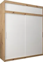 Kleiderschrank, Schiebetürenschrank Schlafzimmer, Schrank TOKYO 200 mit Aufsatz, Höhe 240 cm