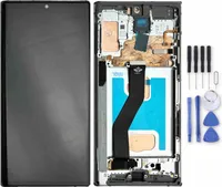 Für Samsung Galaxy Note 10 Plus Display Full TFT mit Rahmen Ersatzteil Reparatur Silber
