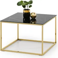 Konferenztisch JENAR – golden / schwarzer Marmor