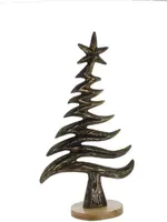 Baum - gold/braun - ca. 13 x 15 x 44 cm