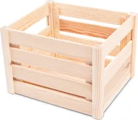 Holzkiste 29,5x34,5x23,5cm Natur Dekorativ – Vielseitige Aufbewahrung