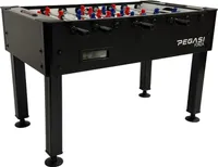 Pegasi Fußballtisch Forza Black - Kickertisch - Fussballtisch - Indoor Tischkicker- Fußball Tischspiel - Fussballtisch Erwachsene - Foosball Table - Schwarz
