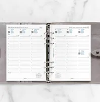 FILOFAX Kalendereinlage 2025 A5 1 Woche - 2 Seiten weiss mehrsprachig 25-68514