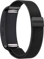 BStrap Milanese Armband für Samsung Gear Fit 2, black
