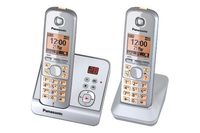 Panasonic KX-TG6722 Schnurlostelefon, Anrufbeantworter, Rufnummernanzeige, 15h Sprechzeit, 7 Tage Standby, Freisprechfunktion