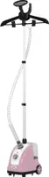 HOMCOM Dampfbügeleisen mit 1,4-l-Tank und einstellbarer Temperatur in 11 Stufen, vertikales Bügelzentrum, Typ 1800 W, 26 x 21,5 x 146 cm, Rosa
