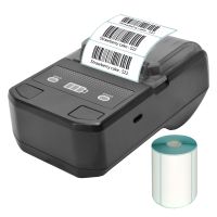 58mm Thermo Etikettendrucker Drahtloser Bluetooth Etikettendrucker Barcode-Drucker Kompatibel mit Android iOS Windows Labelprinter