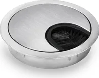 Novaato Kabeldurchführungen mit Bürsten für mehr Ordnung auf dem Schreibtisch 60 mm 2 x