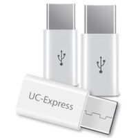 Adapter USB Micro USB C Typ-C 3x Stecker wandelt USB 2.0 Typ B zu USB 3.1 Typ C