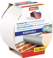 Tesa Verlegeband doppelseitiges Klebeband weiß 50 mm x 5 m