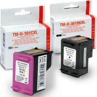 Tintenpatronen Set Refill HP301 XL Color + Black für HP Drucker HP OfficeJet 2620, 2622, 2624, 4630, 4631, 4632, 4634, 4635, 4636, 4639