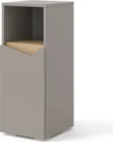 Vicco Midischrank Marelle, 30 x 74.5 cm mit Tür und offenem Fach, Greige/Greige