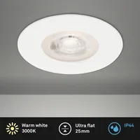 LED vstavané svietidlo Briloner IP44 5 W 460 lm 3000 K biele