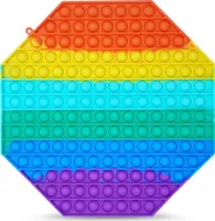 Push it Pop up Fidget Toy Antistress Spielzeug Bubbles Reisespiel TikTok 30cmForm:Oktagon 30 x 30 cm