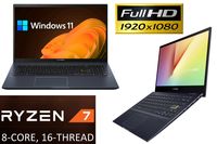 Notebook Asus VivoBook D513 - AMD Ryzen 7 4700U - 1000GB SSD - 32GB DDR4-RAM - Windows 11 Pro + MS Office 2019 Pro - 39cm (15.6" LED TFT) Full HD Matt