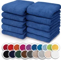 Frottier Seiftücher 10er Pack 30x30cm, 100% Baumwolle, Royal blau
