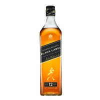 Johnnie Walker Black Label 12 Jahre, Blended Scotch Whisky , 40% Vol, 700ml Einzelflasche