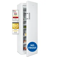 Exquisit Gefrierschrank NoFrost, Tiefkühlschrank groß, 194 Liter, Alarm-Funktion, 4-Sterne-Gefrieren, Schnellgefrieren, GS5271-NF-H-010D weiss