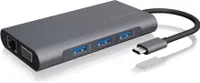 Dokovací stanice RAIDSONIC ICY BOX USB Type-C se dvěma video rozhraními