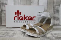 Rieker Keilsandaletten 67191-80 Damen 31353534373639 Weiß 36 EU