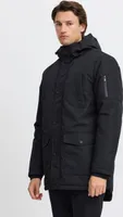 Blend BHOuterwear Herren Winterparka Parka Winterjacke mit Kapuze Druckknöpfe Rippbündchen Regular fit