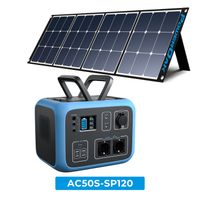 BLLUETTI Tragbarer Stromerzeuger AC50S 500Wh 300W Solargenerator Stromgenerator Sinuswellen-Wireless-Lade-Notfall-Batterie-Backup mit the SP120 120W Sonnenkollektoren für Outdoor-Camping BLLUETTI Tragbarer Stromerzeuger AC50S 500Wh 300W Solargenerator Stromgenerator Sinuswellen-Wireless-Lade-Notfall-Batterie-Backup mit the SP120 120W Sonnenkollektoren für Outdoor-Camping