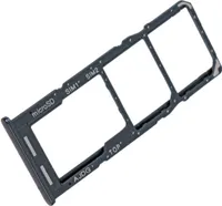 Simkartenhalter passend für Samsung Galaxy A04s (SM-A047F), Dual-Nano-SIM + micro-SD Slot, Serviceware, Schwarz