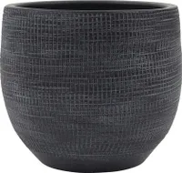 Blumentopf Le Havre Keramik Ø 39 H 35 cm schwarz