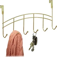 relaxdays Türgarderobe zum Einhängen 6 Haken