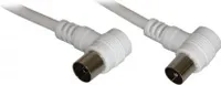 Goobay 11521, 2,5 m, Koaxial, Koaxial, Weiß